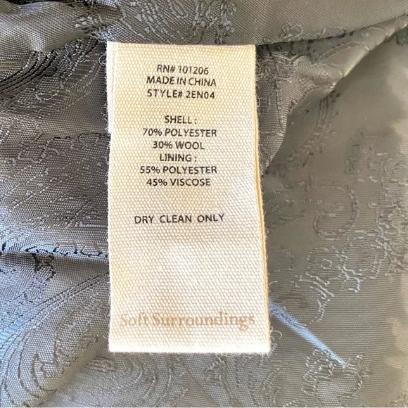 Soft Surroundings Soft Wool Blend Coat - Picture 15 of 16